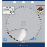 Bosch Professional PRO Wood Kreissägeblatt, Ø 315mm, 60Z Bohrung 30mm, für Tischkreissägen