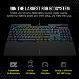 Corsair K70 RGB PRO, Gaming-Tastatur schwarz, DE-Layout, Corsair OPX