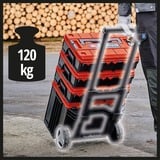 EINHELL Systemkoffer E-Case Tower, Werkzeugwagen schwarz/rot, 1x E-Case L, 2x E-Case S