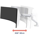 Ergotron HX Monitor Arm mit HD-Gelenk, Monitorhalterung weiß