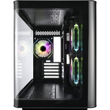 FSP S380, Tower-Gehäuse schwarz, Tempered Glass x 2