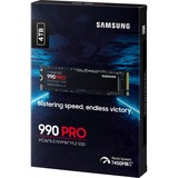Samsung 990 PRO 4 TB, SSD PCIe 4.0 x4, NVMe 2, M.2 2280, intern