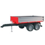 bruder 02019 Bordwandanhänger, Modellfahrzeug grau/rot