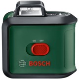 Bosch Kreuzlinienlaser UniversalLevel 360 Premium Set grün/schwarz, grüne Laserlinien, Reichweite Ø 24 Meter