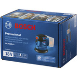 Bosch Professional Akku-Exzenterschleifer GEX 185-LI Professional solo, 18Volt blau/schwarz, ohne Akku und Ladegerät, Ø 125mm, in L-BOXX