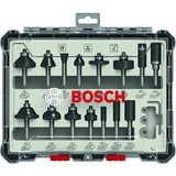 Bosch Professional Fräser-Set, 15-teilig 1/4"-Schaft