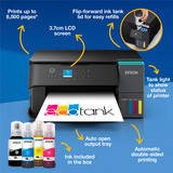 Epson EcoTank ET-2950, Multifunktionsdrucker schwarz, Scan, Kopie, USB, WLAN, Duplex (Druck)