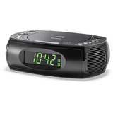 Karcher UR 1308, Radiowecker schwarz, UKW-Radio, CD-Player, USB-Ladefunktion