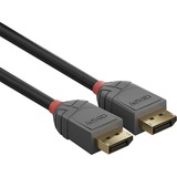 Lindy DisplayPort 1.2 Kabel Anthra Line schwarz, 10 Meter