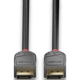 Lindy DisplayPort 1.2 Kabel Anthra Line schwarz, 10 Meter