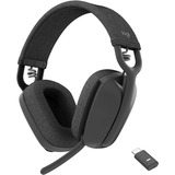 Logitech Zone Vibe Wireless, Headset graphit, UC-Version mit USB-C-Dongle