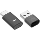 Logitech Zone Vibe Wireless, Headset graphit, UC-Version mit USB-C-Dongle