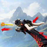 PLAYMOBIL 72114 Knights Schwarzer Drache, Konstruktionsspielzeug 