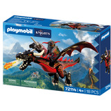 PLAYMOBIL 72114 Knights Schwarzer Drache, Konstruktionsspielzeug 