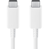 SAMSUNG USB 2.0 Kabel EP-DX510 (5A), USB-C Stecker > USB-C Stecker weiß, 1,80 Meter, PD, Laden mit bis zu 100 Watt