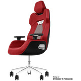 Thermaltake Gaming-Stuhl ARGENT E700 Storm Black Houndstooth Fabric rot/schwarz, Design by Studio F. A. Porsche