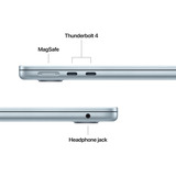 Apple MacBook Air 34,5 cm (13,6") 2025 CTO, Notebook hellblau, 24 GB, 512 GB (512 GB SSD), M4, MacOS, Deutsch