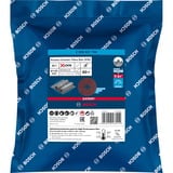 Bosch Professional X-LOCK Expert R781 Prisma Ceramic Fiberschleifscheibe, Ø 125mm, K80 25 Stück, Bohrung 22,23mm