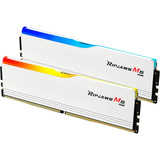 G.Skill DIMM 32 GB DDR5-6800 (2x 16 GB) Dual-Kit, Arbeitsspeicher weiß, F5-6800J3445G16GX2-RM5RW, Ripjaws M5 RGB, INTEL XMP