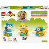 LEGO 10448 DUPLO Town Tiere auf Rädern 3-in-1-Set, Konstruktionsspielzeug 