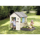 Smoby Life Spielhaus Square + Sandkasten, Gartenspielgerät 