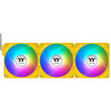 Thermaltake CT120 EX Reverse ARGB Sync PC Cooling Fan Bumblebee, Gehäuselüfter gelb, 3er-Pack, 120 mm