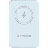 Verbatim Wireless Powerbank Charge 'n' Go 5.000mAh hellblau, Qi, PD 3.0, Quick Charge 3.0