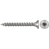 fischer Spanplattenschraube PowerFast II 3,0x12 Senkkopf TX 200 Stück, mit Vollgewinde, Edelstahl A2