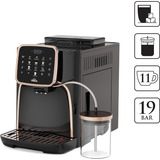 Arzum Okka Espresso Pro M , Vollautomat schwarz/kupfer, mit Milchbehälter