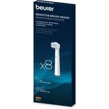 Beurer TB Bürstenköpfe Clean, Aufsteckbürste weiß, 8er Pack