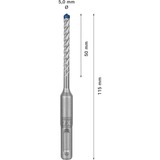 Bosch EXPERT Hammerbohrer SDS-plus-7X, Ø 5mm, 30 Stück Arbeitslänge 50mm