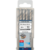 Bosch Metallbohrer HSS-G, Ø 6,5mm 10 Stück, Arbeitslänge 63mm