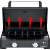 Campingaz Plancha Onyx 2, Grillplatte schwarz, 6 kW, für CP 250