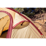 Coleman Darwin 4 Plus Summer, Zelt beige/dunkelrot