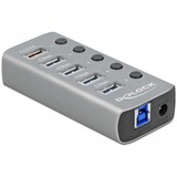 USB 3.2 Gen 1 Hub mit 4 Ports + 1 Schnellladeport, USB-Hub