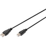 Digitus USB 2.0 Anschlusskabel USB-A (Stecker) > USB-B (Stecker) schwarz, 1 Meter