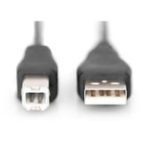 Digitus USB 2.0 Anschlusskabel USB-A (Stecker) > USB-B (Stecker) schwarz, 1 Meter
