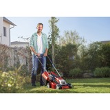 EINHELL Akku-Rasenmäher-Set GE-CM 18/30 + Rasentrimmer GE-CT 18 rot/schwarz, Li-Ionen Akku 4,0Ah