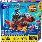 Hot Wheels Monster Trucks Bone Shaker Crash Set, Spielfahrzeug 151-teilig