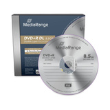 MediaRange DVD+R DL 8,5 GB, DVD-Rohlinge 8fach, 5 Stück