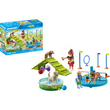 PLAYMOBIL 71745 My Life Hundespielplatz, Konstruktionsspielzeug 