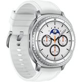SAMSUNG Galaxy Watch8 Classic, Smartwatch weiß, 46mm, LTE, Hybrid-Armband