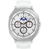 SAMSUNG Galaxy Watch8 Classic, Smartwatch weiß, 46mm, LTE, Hybrid-Armband