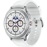 SAMSUNG Galaxy Watch8 Classic, Smartwatch weiß, 46mm, LTE, Hybrid-Armband