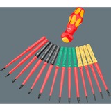 Wera Kraftform Kompakt Turbo i 1 Tool Finder, 16-teilig, Steckschlüssel rot/gelb, 16-teilig