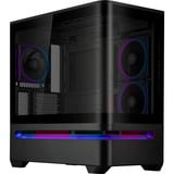 ASUS PRIME AP202 TG ARGB , Tower-Gehäuse schwarz, Tempered Glass x 2