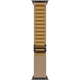 Apple 49 mm Alpine Loop, Uhrenarmband beige/schwarz, Größe M