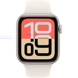 Apple Watch SE 3, Smartwatch silber, Aluminium, 44 mm, Sportarmband polarstern S/M