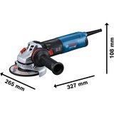 Bosch Professional Winkelschleifer GWS 14-125 Professional blau/schwarz, 1.400 Watt