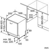 Bosch SBV6ZCX25E Serie 6, Spülmaschine 60 cm, Home Connect, XXL